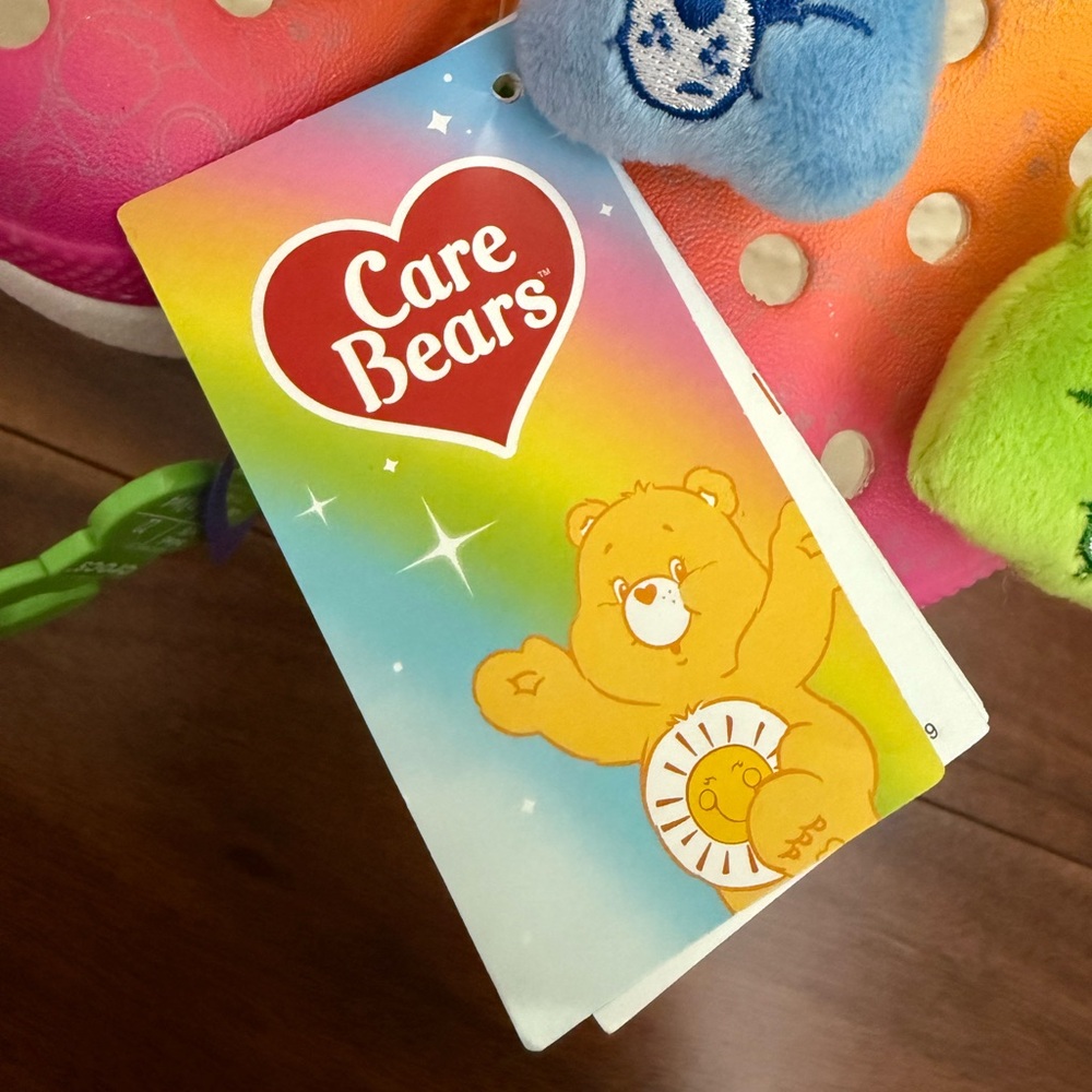 NWT Crocs x Care Bear Crush Light On Shoes W 6 M 4 White Rainbow - Picture 5 of 9